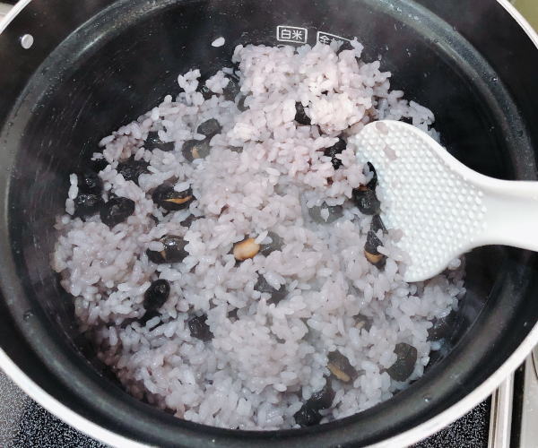 黒豆ご飯のレシピ