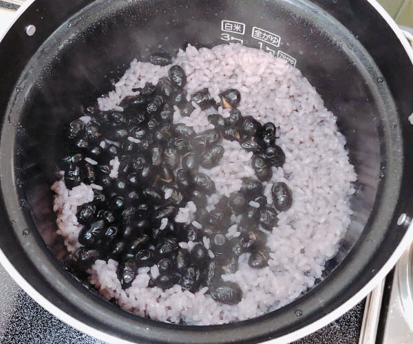 黒豆ご飯のレシピ
